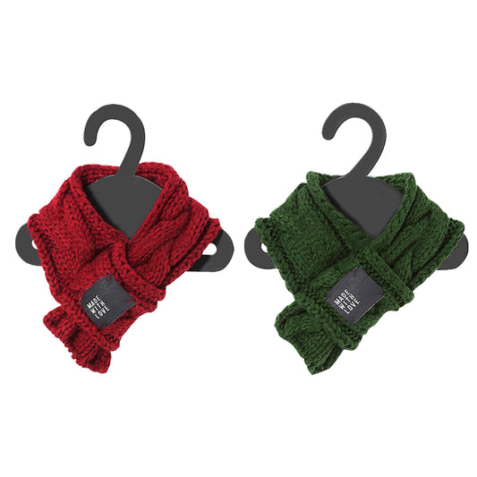 Cozy Knit Pet Scarf — Warm & Stylish for Dogs and Cats