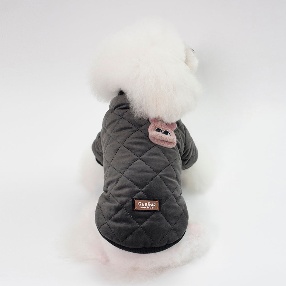 Chic Plaid Winter Coat for Small Dogs