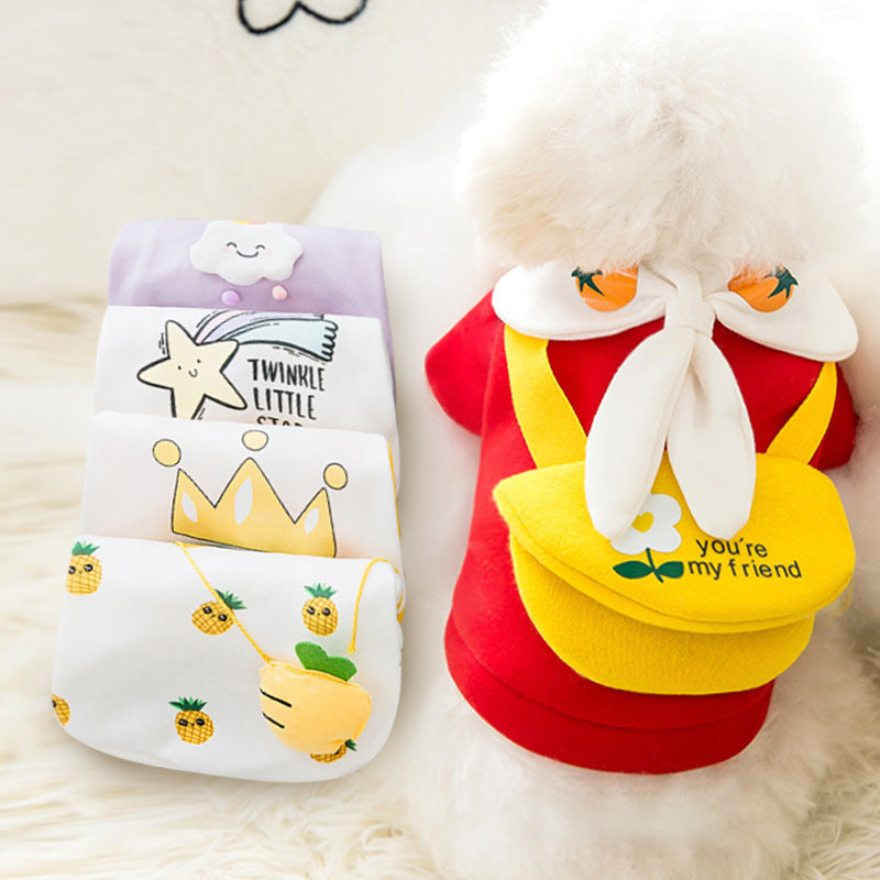 Cartoon Print Dog Sweater — Cozy Autumn & Winter Pet Apparel