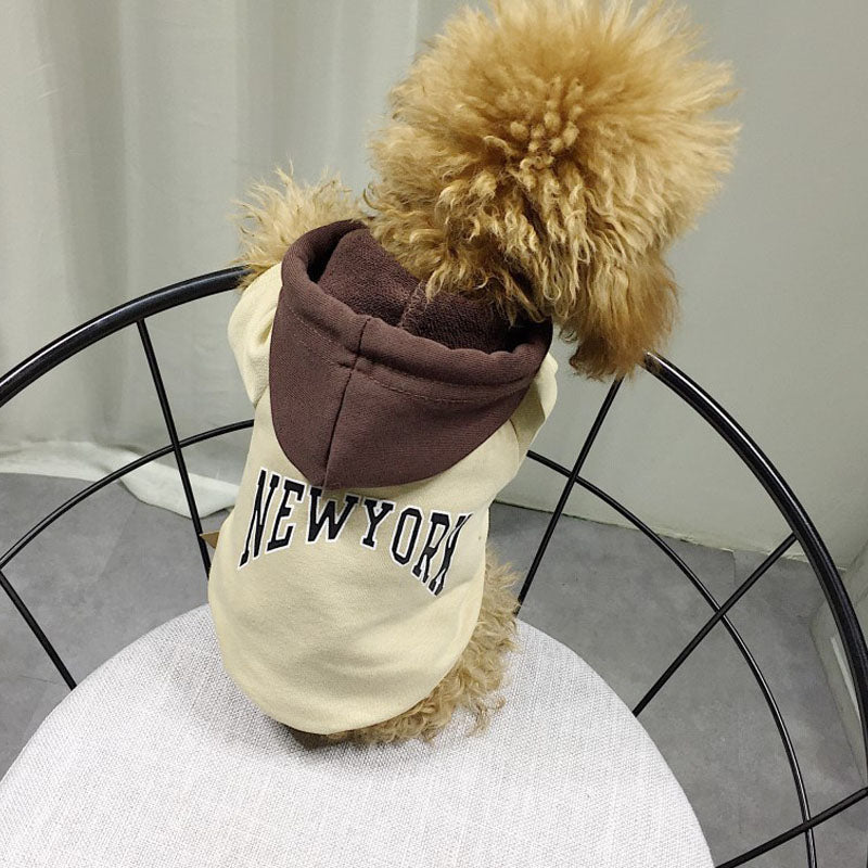 Trendy Pet Hooded Cotton Sweatshirt