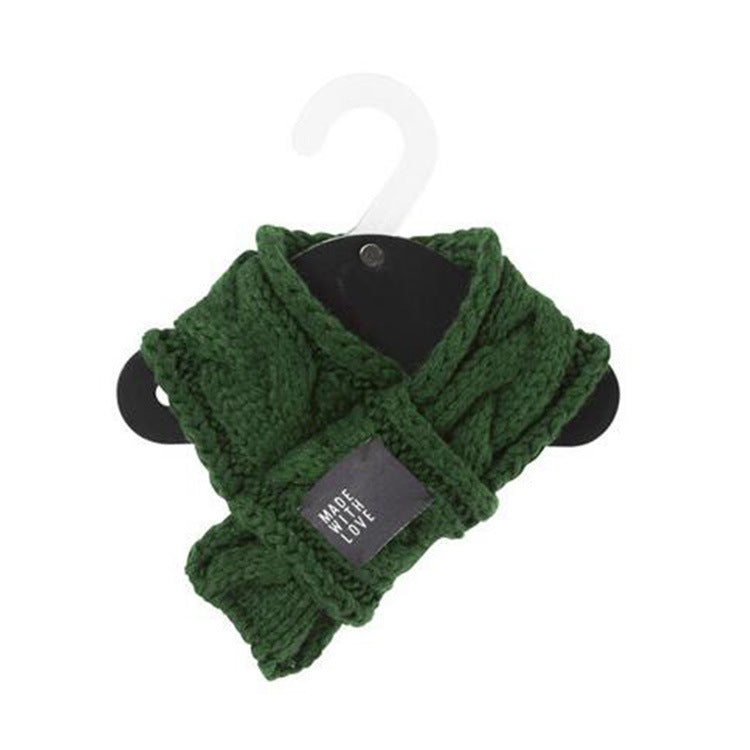Cozy Knit Pet Scarf — Warm & Stylish for Dogs and Cats