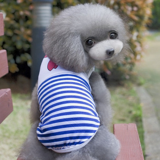 Pomeranian Striped Vest Costume