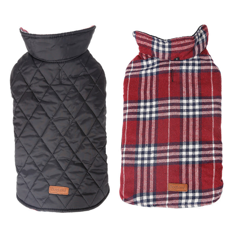 Chic Reversible Waterproof Dog Coat