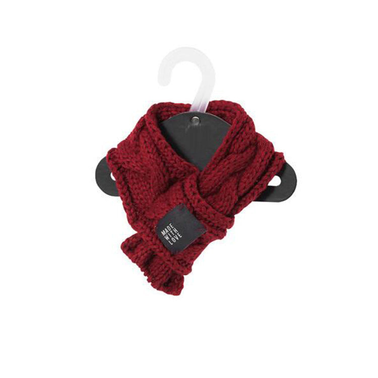 Cozy Knit Pet Scarf — Warm & Stylish for Dogs and Cats