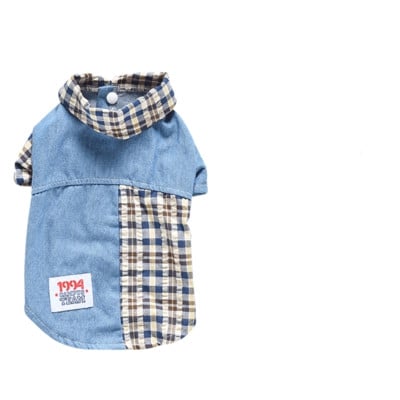 Plaid Summer Tee for Small Pets