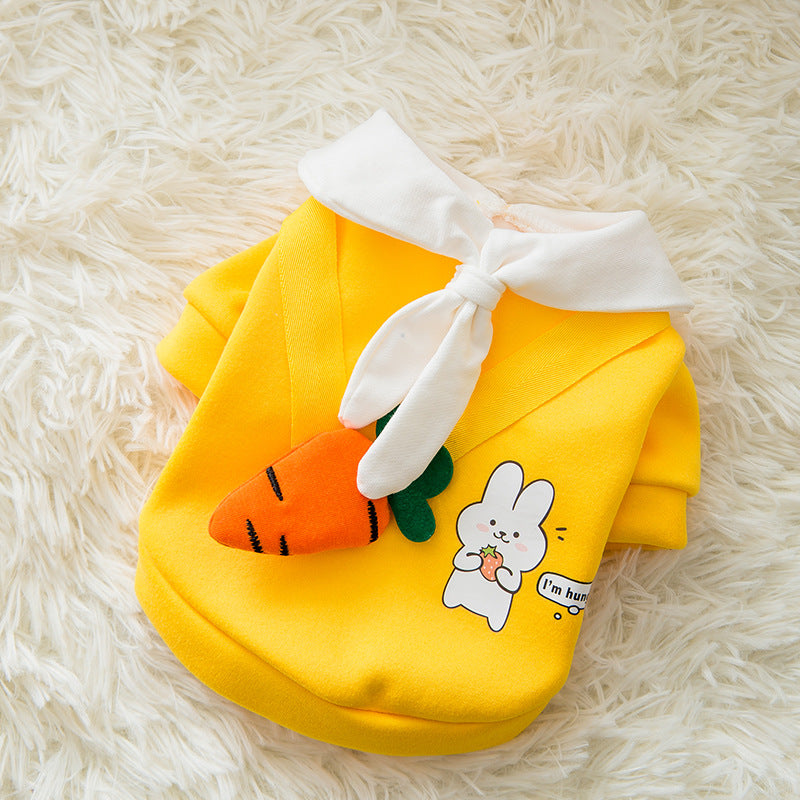 Cartoon Print Dog Sweater — Cozy Autumn & Winter Pet Apparel