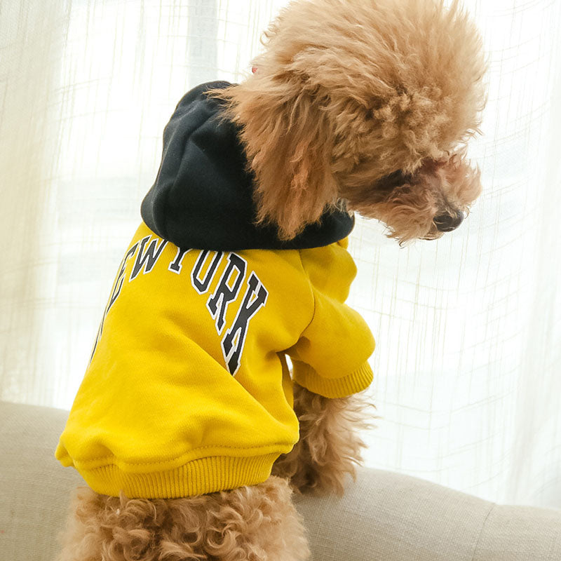 Trendy Pet Hooded Cotton Sweatshirt