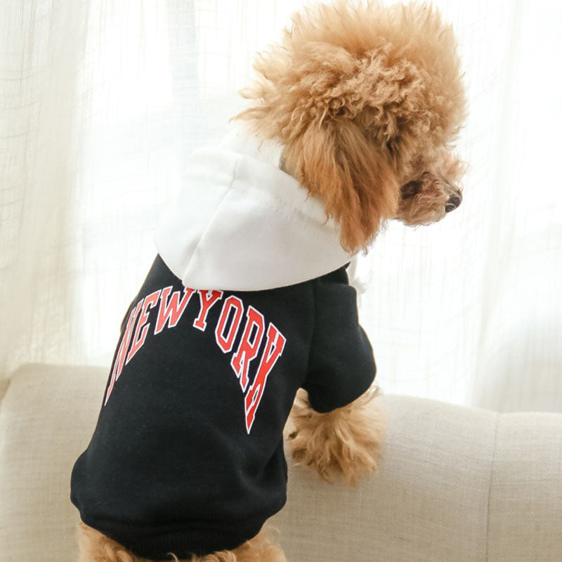 Trendy Pet Hooded Cotton Sweatshirt