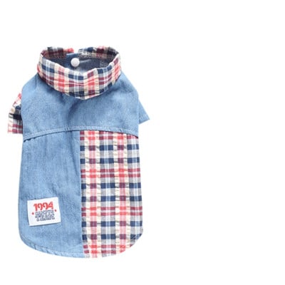 Plaid Summer Tee for Small Pets