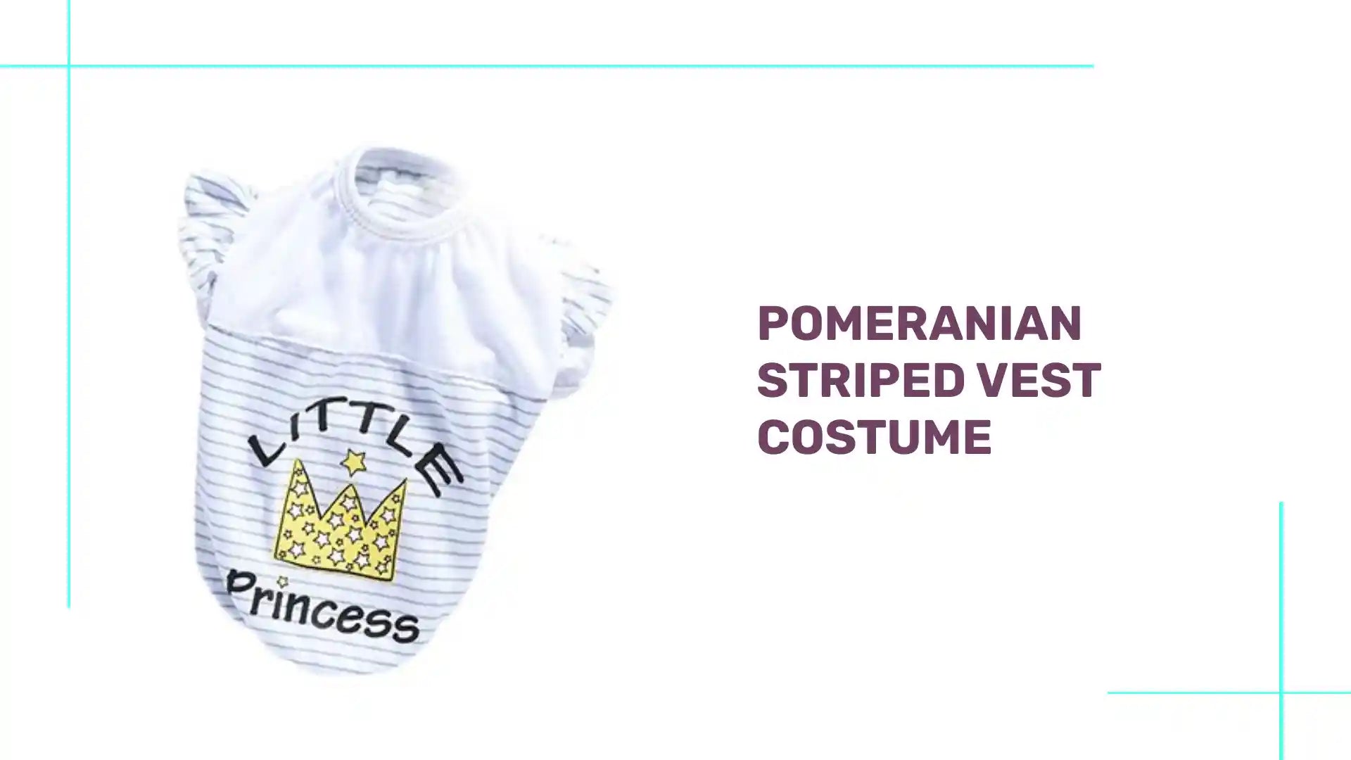 Pomeranian Striped Vest Costume by@Outfy